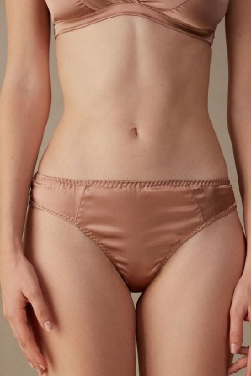 Intimissimi Silk Cheeky Briefs Natural | PNLER18745